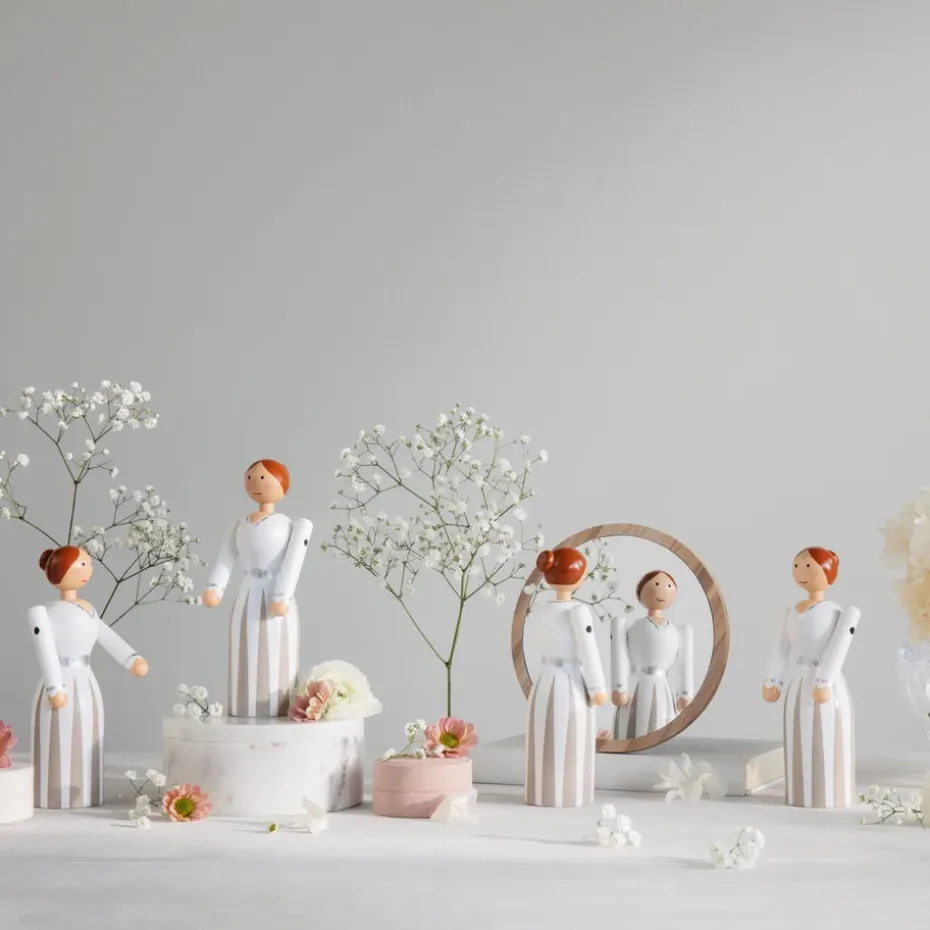 Kay Bojesen novia, blanco, 17 cm