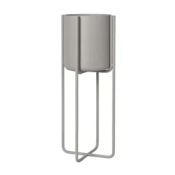 Kena Maceta con base S h55 cm Ø22 cm, Mourning dove (gris claro)