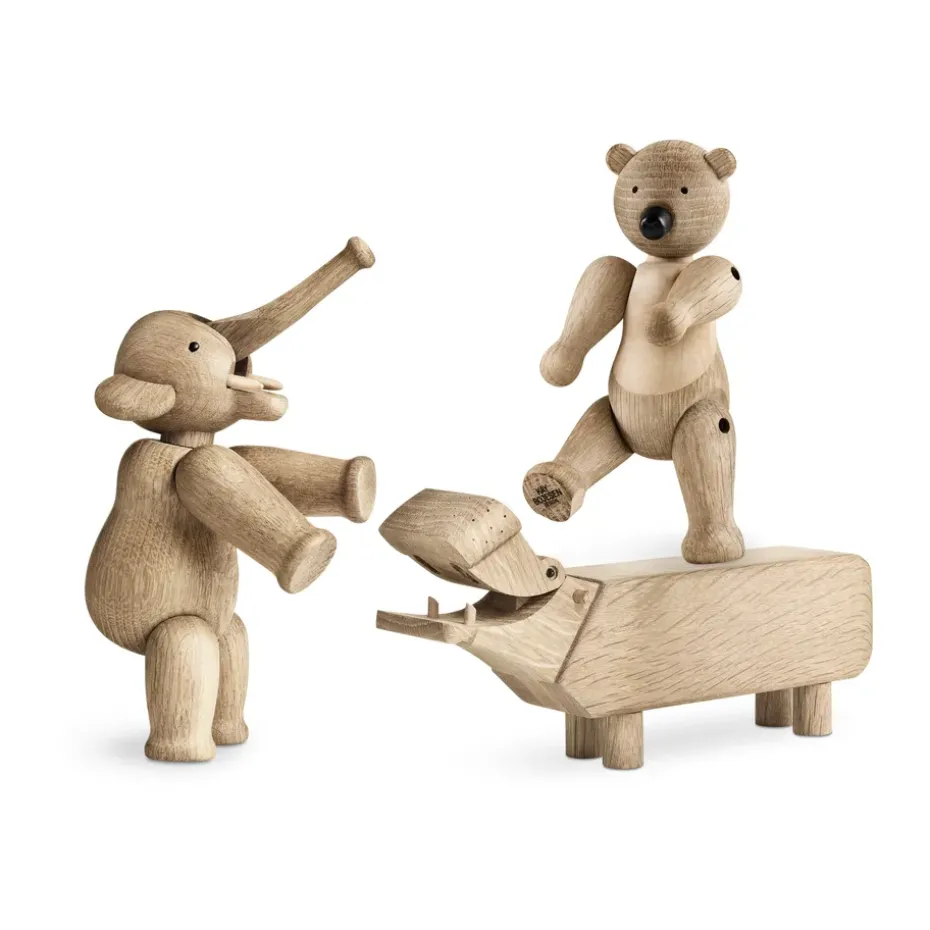 Liliput 3 Kay Bojesen piezas, Roble natural, arce natural