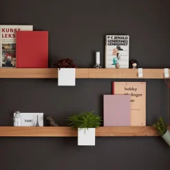 Listón magnético Flex Rail 60 cm, roble-blanco