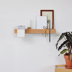 Listón magnético Flex Rail 60 cm, roble-blanco