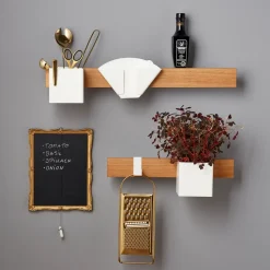 Listón magnético Flex Rail 60 cm, roble-blanco