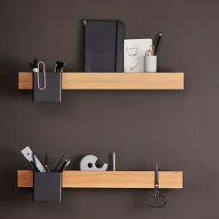 Listón magnético Flex Rail 60 cm, roble-negro