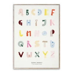 Lámina Alphabet Spaghetti ENG Multi-colour, 50x70 cm
