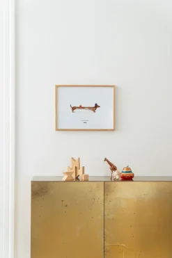 Lámina Doug the Dachshund, 30x40 cm