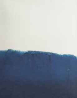 Lámina Dyeforindigo ocean 1 40x50 cm, azul-blanco
