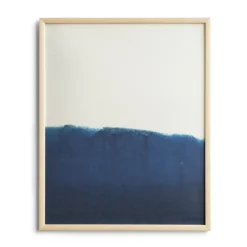 Lámina Dyeforindigo ocean 1 40x50 cm, azul-blanco