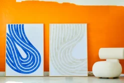 Lámina Entropy Blue 02, 50x70 cm