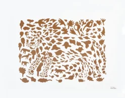 Lámina Oiva Toikka Cheetah marrón, 50x70 cm