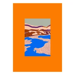 Lámina Orange Landscape, 50x70 cm