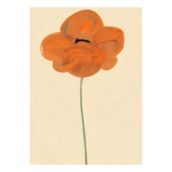 Lámina Orange Vallmo, 50x70 cm