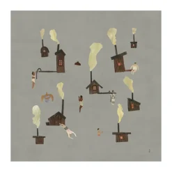 Lámina Sauna, 50x50 cm