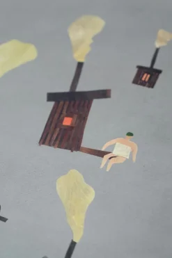 Lámina Sauna, 50x50 cm