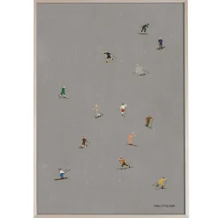 Lámina Skiers 50x70 cm, gris