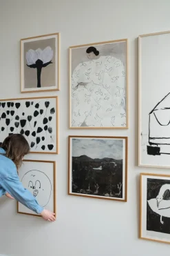 Lámina White Flower 50x70 cm, Nude