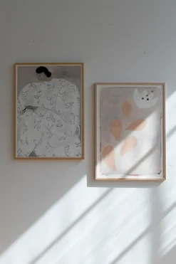 Lámina White Flower 50x70 cm, Nude