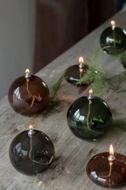 Lámpara de aceite Aura small, Brown