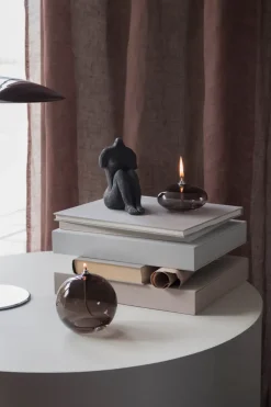 Lámpara de aceite Aura small, Smoke grey