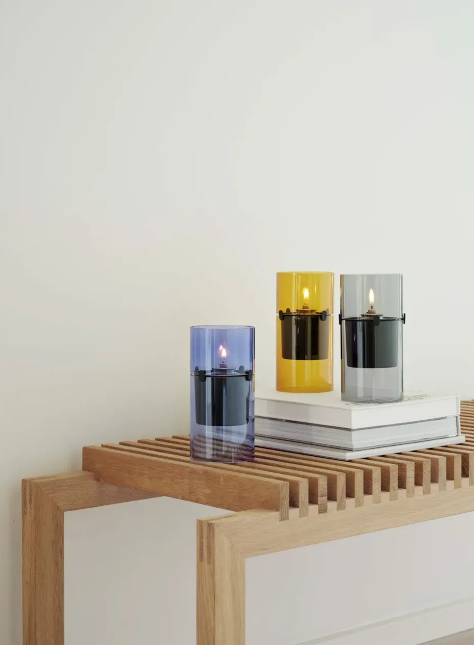 Lámpara de aceite Lucie 17,5 cm, Amber