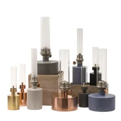 Lámpara de parafina Patina, pequeña, blanco