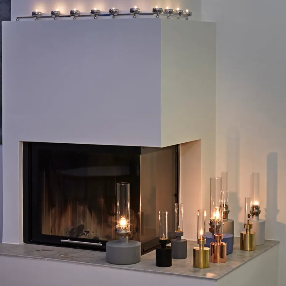 Lámpara de parafina Patina, pequeña, cobre