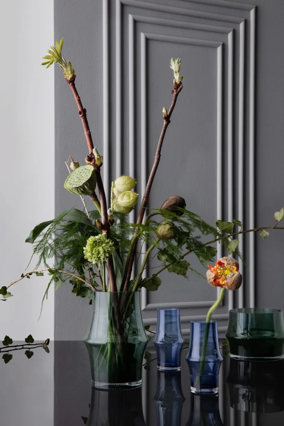 Maceta Arc Ø14,5 cm, Verde oscuro