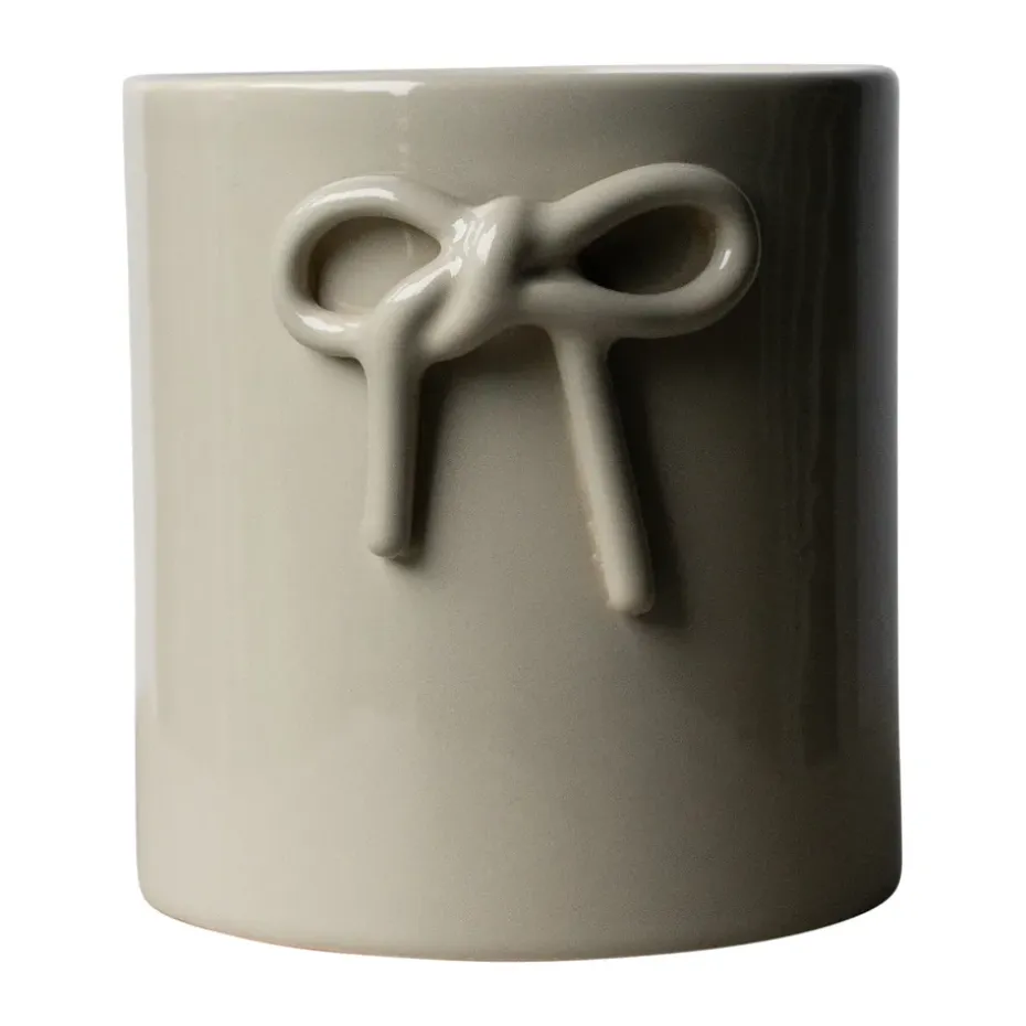 Maceta Bow Ø14 cm, Shiny mole