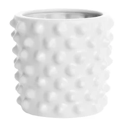 Maceta Cloudy blanco mate, mini