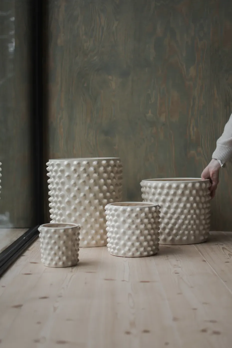 Maceta Cloudy vanilla, Medium Ø30 cm