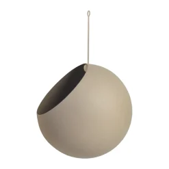 Maceta colgante GLOBE Ø21 cm h32 cm, Taupe