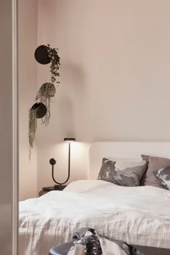 Maceta colgante GLOBE Ø17 cm h28 cm, Negro