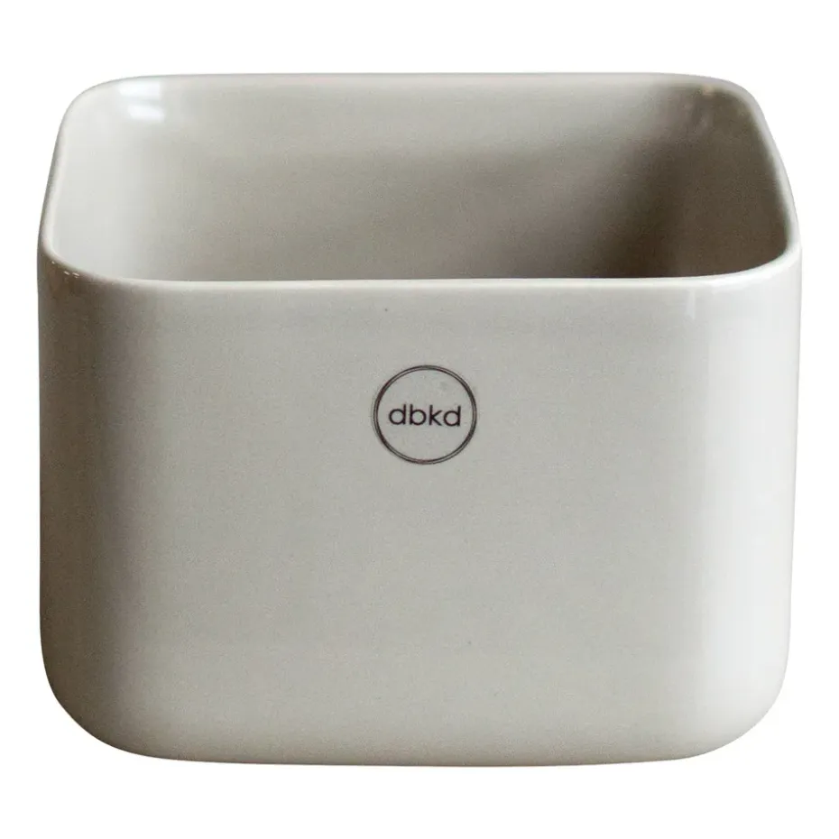 Maceta Cube plant bajo Ø13 cm, Shiny mole