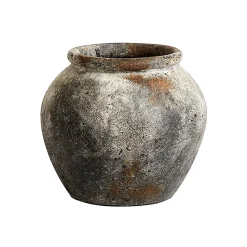 Maceta Echo Ø30 cm h25 cm, óxido-gris