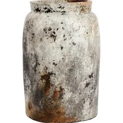 Maceta Echo Ø26 cm h40 cm, óxido-gris