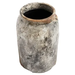 Maceta Echo Ø26 cm h40 cm, óxido-gris