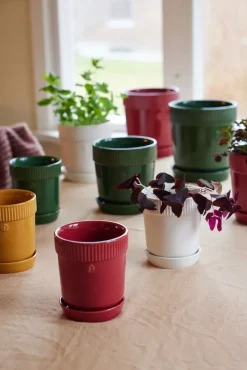 Maceta Elise M Ø17 cm, Burdeos