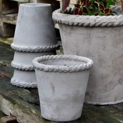 Maceta Emilia 16 cm, gris