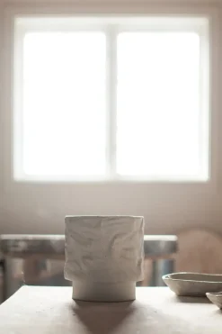 Maceta Flow Ø15 cm, Sand