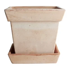 Maceta Gaia raw, Rosa, Ø25 cm