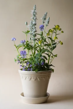 Maceta Københavner esmaltada Ø18 cm, Sand Stone