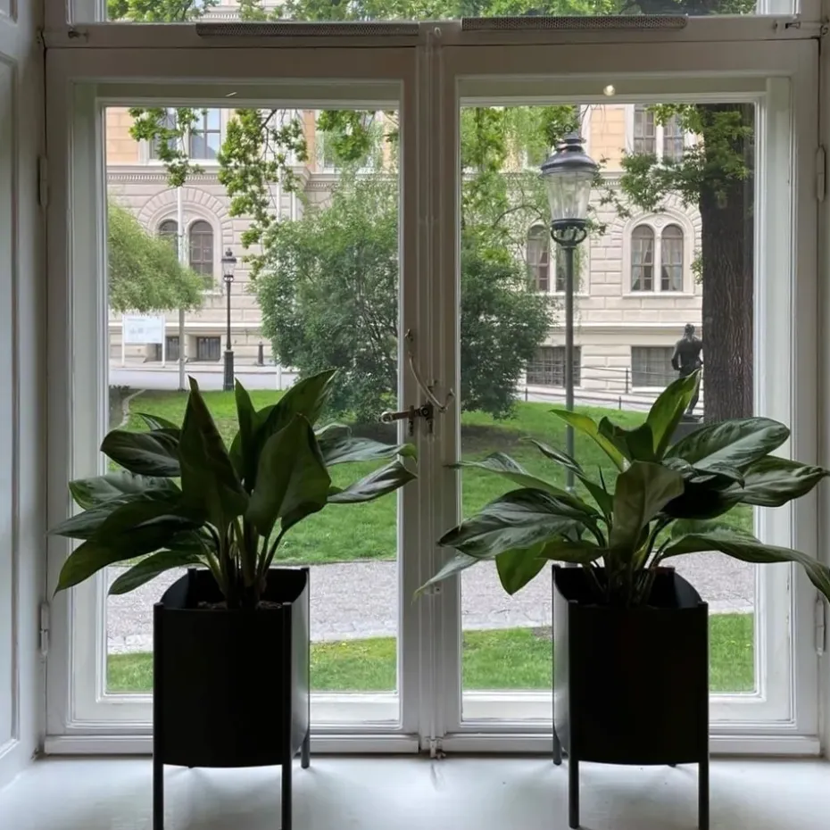 Maceta Konvex Pot, Blanco, pequeña Ø23 cm