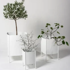 Maceta Konvex Pot, Negro, pequeña Ø23 cm