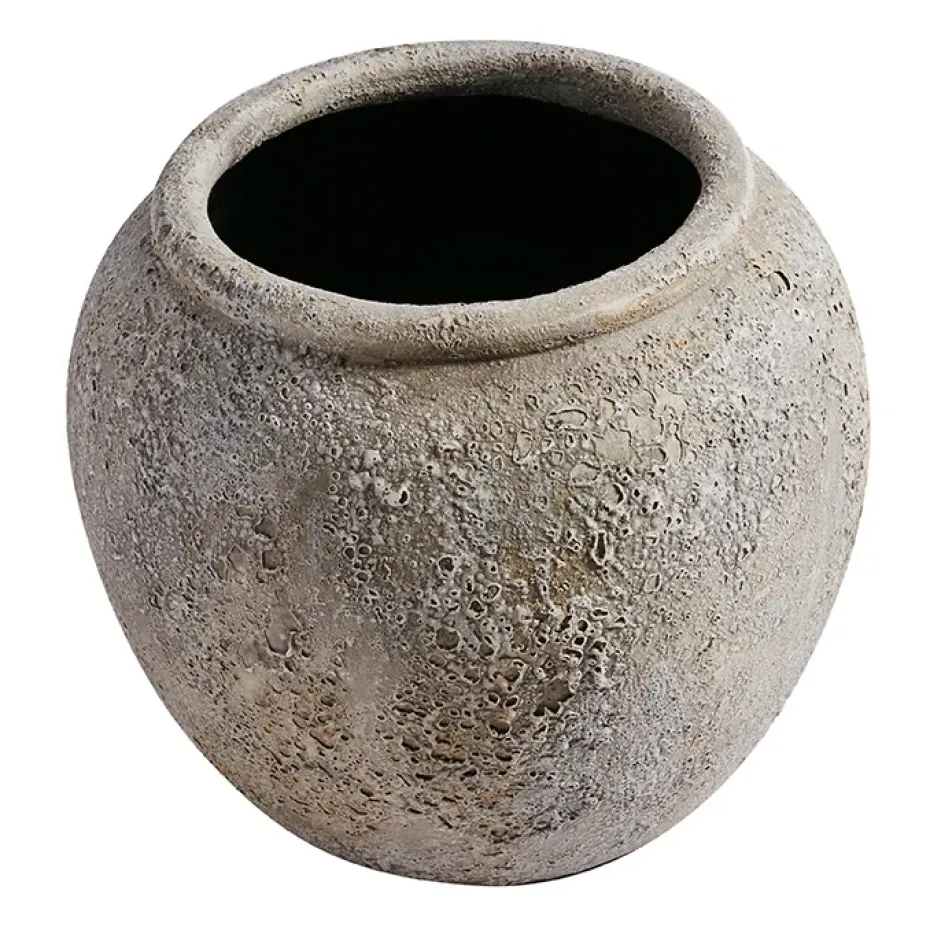 Maceta Luna h25 cm Ø29 cm, gris