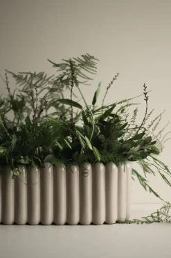 Maceta Mist ovalada, Topo brillante