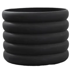 Maceta Mud negro, grande, Ø 20 cm