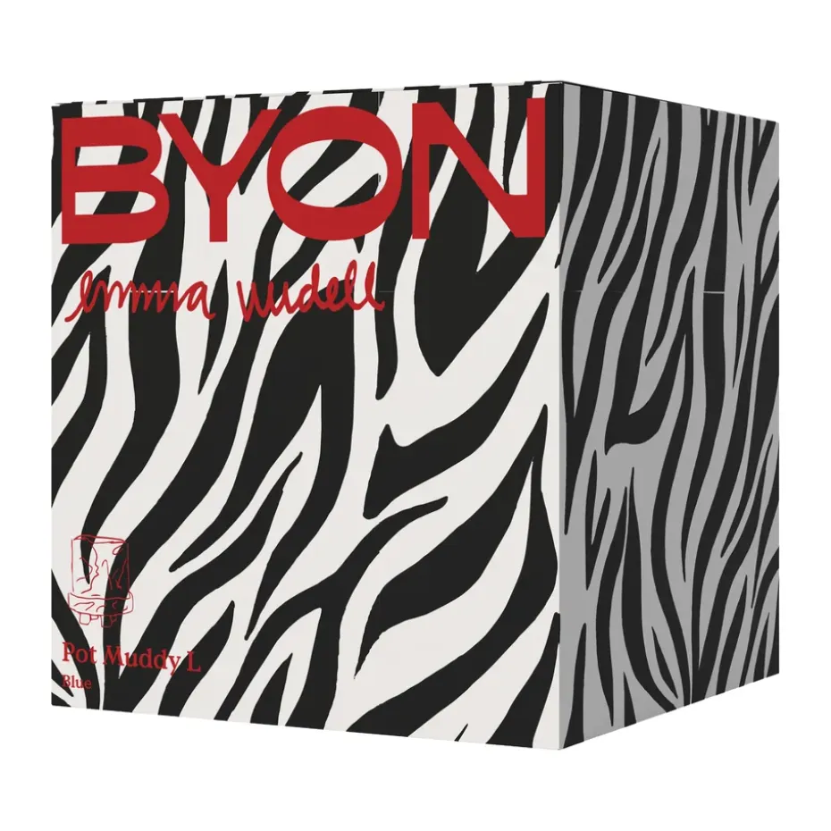 Maceta Muddy L Ø23 cm, Azul