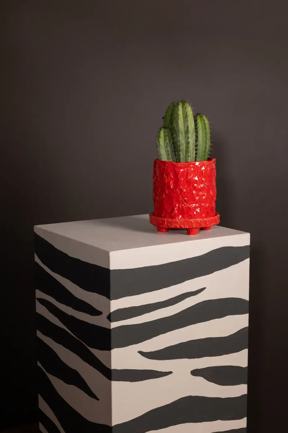 Maceta Muddy S Ø17,5 cm, Rojo