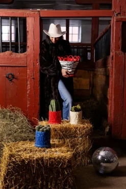 Maceta Muddy S Ø17,5 cm, Rojo