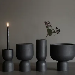 Maceta Post Ø13 cm, Cast iron