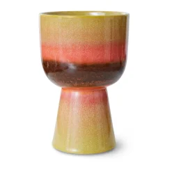 Maceta retro Ø16,5 cm, Lime green